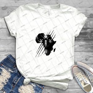Black Panther-Africa - Vintage Men's Shirt Tshirt For Women Classic Handmade Shirt Retro Graphic Tee