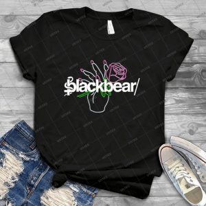 Blackbear Led Rose Mano Con Flor Logotipo 89 - Trending Shirt For Women Vintage Retro Tee For Men Kid's T-Shirt Handmade Shirt