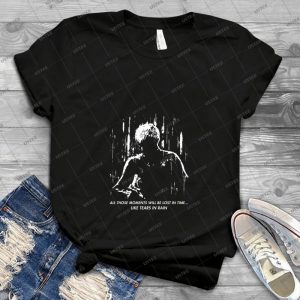 Blade Runner-Like Tears In Rain - Vintage Mens Shirt Tshirt For Women Classic Handmade Shirt Retro Graphic Tee
