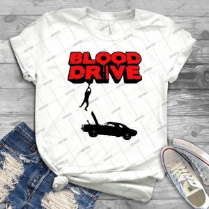 Blood Drive2 - Vintage Men's Shirt Tshirt For Women Classic Handmade Shirt Retro Graphic Tee