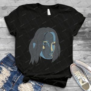 Blue And Yellow Geometric Face - Best Unisex Trending Handmade T-shirt Gift Idea For Men T-shirt For Woman