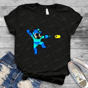 Blue Bomber - Vintage Mens Shirt Tshirt For Women Classic Handmade Shirt Retro Graphic Tee