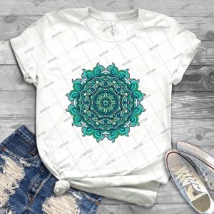 Blue Mandala 66 - Trending Shirt For Women Vintage Retro Tee For Men Kid's T-Shirt Handmade Shirt