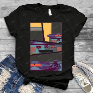 Blue Vinyl Record Player 21 - Vintage Mens Shirt Tshirt For Women Classic Handmade Shirt Retro Graphic Tee