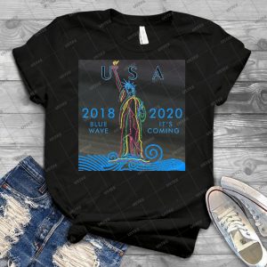 Blue Wave Is Coming To All States Of The Usa-2018-2020 - Best Unisex Trending Handmade T-shirt Gift Idea For Men T-shirt For Woman