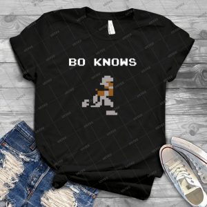 Bo Knows  66 - Vintage Mens Shirt Tshirt For Women Classic Handmade Shirt Retro Graphic Tee
