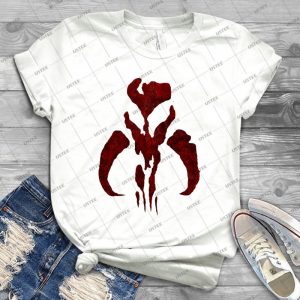 Boba Fett Symbol Mandalorian Mythosaur Skull - Gift Idea Shirt For Men Tee For Women Classic Retro Vintage Graphic T-Shirt