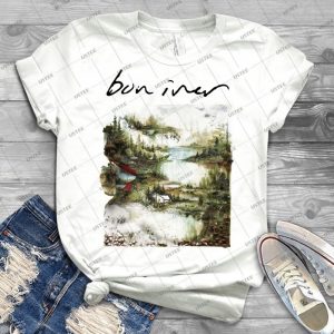 Bon Iver 69 - Vintage Men's Shirt Tshirt For Women Classic Handmade Shirt Retro Graphic Tee