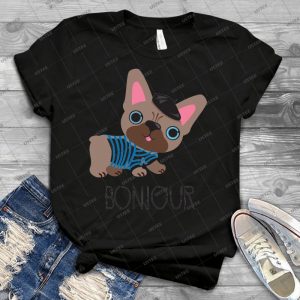 Bonjour Little Frenchie - Best Unisex Trending Handmade T-shirt Gift Idea For Men T-shirt For Woman