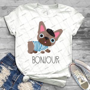 Bonjour Little Frenchie  86 - Gift Idea Shirt For Men Tee For Women Classic Retro Vintage Graphic T-Shirt