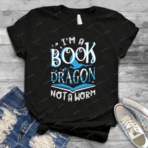 Book Dragon - Best Unisex Trending Handmade T-shirt Gift Idea For Men T-shirt For Woman