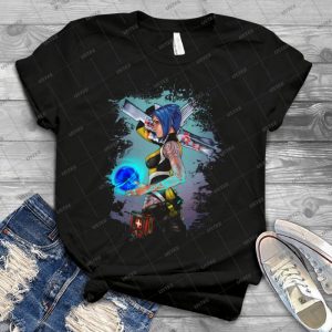 Borderlands 2 Maya The Siren Splatter Tee 14 - Vintage Mens Shirt Tshirt For Women Classic Handmade Shirt Retro Graphic Tee