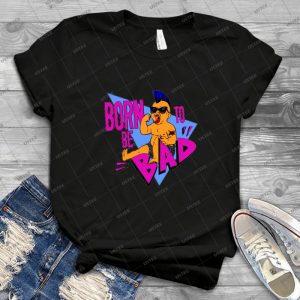 Born To Be Bad - Vintage Mens Shirt Tshirt For Women Classic Handmade Shirt Retro Graphic Tee