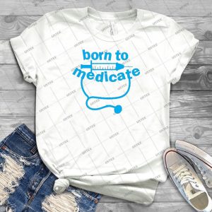 Born To Medicate - Gift Idea Shirt For Men Tee For Women Classic Retro Vintage Graphic T-Shirt
