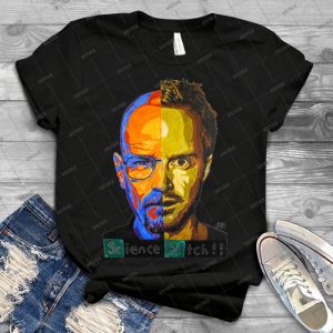 Breaking Bad Science Bitch   61 - Vintage Mens Shirt Tshirt For Women Classic Handmade Shirt Retro Graphic Tee