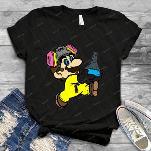 Breaking Bad Super Mario - Vintage Mens Shirt Tshirt For Women Classic Handmade Shirt Retro Graphic Tee