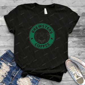 Brewsters Coffee 34 - Vintage Mens Shirt Tshirt For Women Classic Handmade Shirt Retro Graphic Tee
