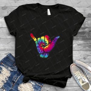 Bright Tie Dye Shaka 26 - Vintage Mens Shirt Tshirt For Women Classic Handmade Shirt Retro Graphic Tee