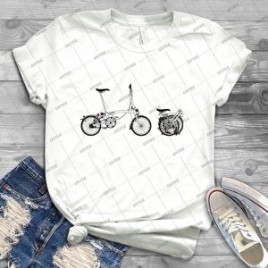 Brompton Bicycle 67 - Trending Shirt For Women Vintage Retro Tee For Men Kid's T-Shirt Handmade Shirt