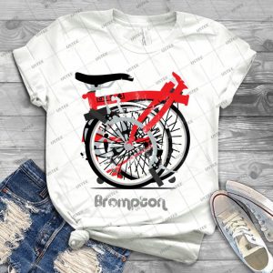 Brompton Bicycle Folded 43 - Best Unisex Trending Handmade T-shirt Gift Idea For Men T-shirt For Woman