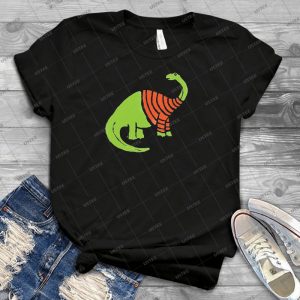 Brontosaurus In A Sweater  57 - Vintage Mens Shirt Tshirt For Women Classic Handmade Shirt Retro Graphic Tee