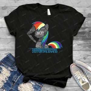 Brony Typography - Vintage Mens Shirt Tshirt For Women Classic Handmade Shirt Retro Graphic Tee