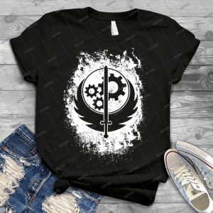 Brother Hood Of Steel T-Shirt - Inverted 49 - Gift Idea Shirt For Men Tee For Women Classic Retro Vintage Graphic T-Shirt