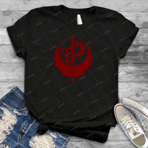 Brotherhood Of Steel Emblem - Red - 82 - Best Unisex Trending Handmade T-shirt Gift Idea For Men T-shirt For Woman
