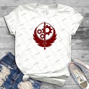 Brotherhood Of Steel Emblem - Red - 82 - Gift Idea Shirt For Men Tee For Women Classic Retro Vintage Graphic T-Shirt