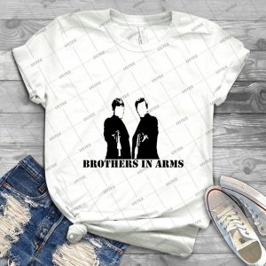 Brothers In Arms - Gift Idea Shirt For Men Tee For Women Classic Retro Vintage Graphic T-Shirt