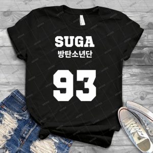 Bts-Suga Jersey Style - Best Unisex Trending Handmade T-shirt Gift Idea For Men T-shirt For Woman