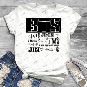 Bts  T Shirt - Vintage Men's Shirt Tshirt For Women Classic Handmade Shirt Retro Graphic Tee