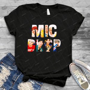 Bts Bangtan Mic Drop - Best Unisex Trending Handmade T-shirt Gift Idea For Men T-shirt For Woman