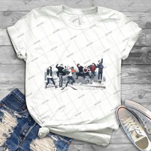 Bts Fullteam Jump - Vintage Men's Shirt Tshirt For Women Classic Handmade Shirt Retro Graphic Tee