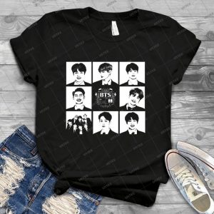 Bts Members - Best Unisex Trending Handmade T-shirt Gift Idea For Men T-shirt For Woman