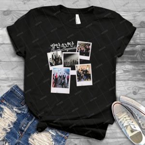 Bts Polaroid - Gift Idea Shirt For Men Tee For Women Classic Retro Vintage Graphic T-Shirt