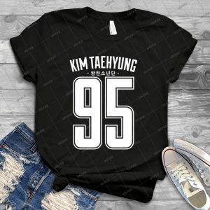 Bts V Kim Taehyung 95 - Best Unisex Trending Handmade T-shirt Gift Idea For Men T-shirt For Woman