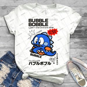 Bubble Bobble Bob - Japanese Art - 5 - Trending Shirt For Women Vintage Retro Tee For Men Kid's T-Shirt Handmade Shirt