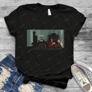 Bunnies - Who S At The Door 29 - Vintage Mens Shirt Tshirt For Women Classic Handmade Shirt Retro Graphic Tee