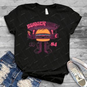 Burgertron 11 - Vintage Mens Shirt Tshirt For Women Classic Handmade Shirt Retro Graphic Tee