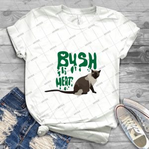 Bushmeat Ben Monkey Siamese Brown Cat 48 - Gift Idea Shirt For Men Tee For Women Classic Retro Vintage Graphic T-Shirt