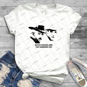 Butch Cassidy And The Sundance Kid - Vintage Men's Shirt Tshirt For Women Classic Handmade Shirt Retro Graphic Tee
