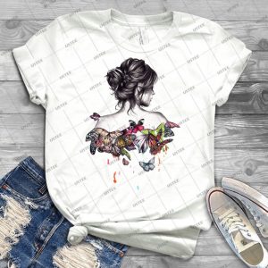 Butterfly Effect  18 - Vintage Men's Shirt Tshirt For Women Classic Handmade Shirt Retro Graphic Tee