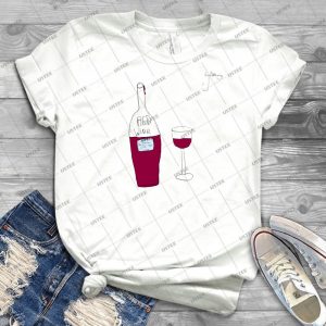 By Bethany - Red Wine 8 - Trending Shirt For Women Vintage Retro Tee For Men Kid's T-Shirt Handmade Shirt