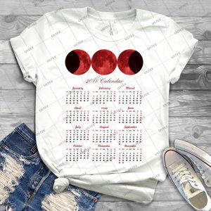Calendario Triluna Roja 2018 - Best Unisex Trending Handmade T-shirt Gift Idea For Men T-shirt For Woman