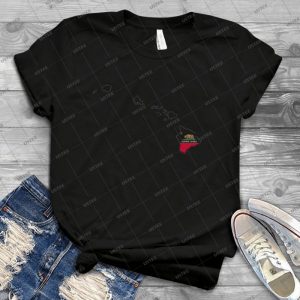 California Flag Hawaii Outline 44 - Vintage Mens Shirt Tshirt For Women Classic Handmade Shirt Retro Graphic Tee