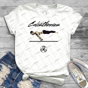 Calisthenics Skills And Movements Design T-Shirt - Vintage Men's Shirt Tshirt For Women Classic Handmade Shirt Retro Graphic Tee