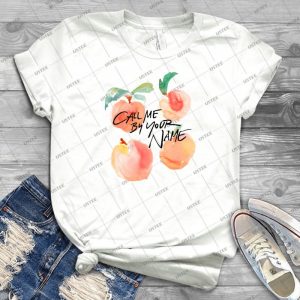 Call Me By Your Name-Peaches T-Shirt - Gift Idea Shirt For Men Tee For Women Classic Retro Vintage Graphic T-Shirt