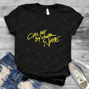 Call Me By Your Name - Vintage Mens Shirt Tshirt For Women Classic Handmade Shirt Retro Graphic Tee