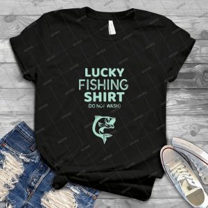 Camisa De Pesca Con Suerte No Lavar Pescador Divertido - Vintage Mens Shirt Tshirt For Women Classic Handmade Shirt Retro Graphic Tee